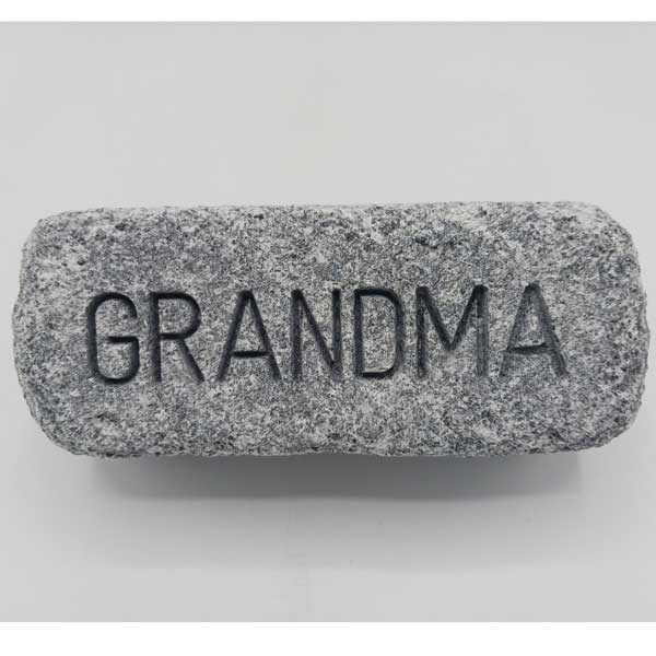 Grandma Engraved Soapstone Personalized Natural Aromatherapy Sauna Stone Gift