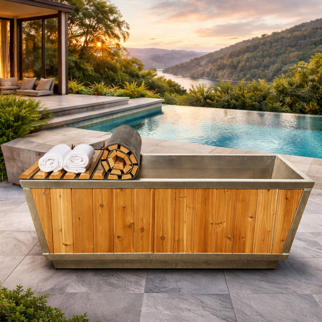 Solid Cedar Cold Plunge Tub – High-Performance Recovery Design