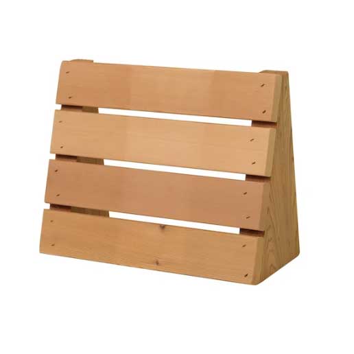 Ergonomic Canadian Hemlock Sauna Head Rest with Curved Support