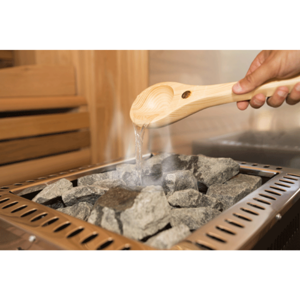 Luxury Outdoor Luna Cedar Sauna: 6-Person Round Barrel Design with Tempered Glass