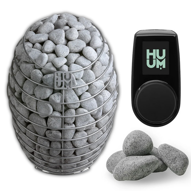 HUUM DROP Electric Sauna Heater 6kW Wall-Mount 122-lb Stone Capacity