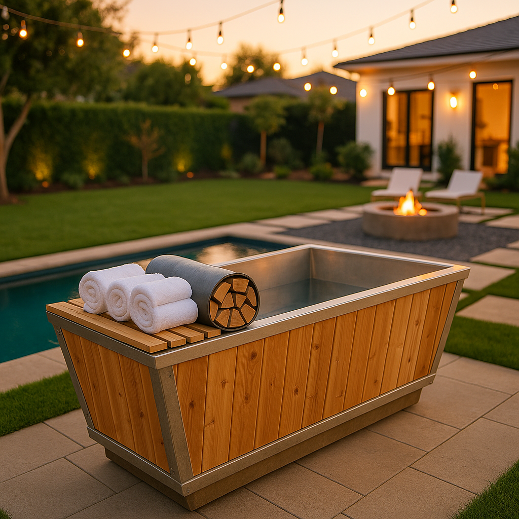 Solid Cedar Cold Plunge Tub – High-Performance Recovery Design