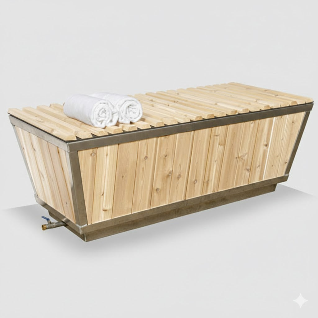 Solid Cedar Cold Plunge Tub – High-Performance Recovery Design