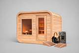 Solid Eastern White Cedar Luna Outdoor Sauna – 2–3 Person Custom Craft