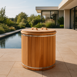 Solid Cedar Cold Plunge Tub – Handcrafted Canadian Cold Therapy