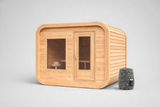 Solid Eastern White Cedar Luna Outdoor Sauna – 2–3 Person Custom Craft