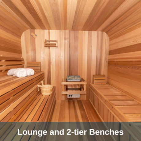 Luxury Outdoor Luna Cedar Sauna: 6-Person Round Barrel Design with Tempered Glass