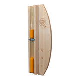 Wall-Mount Sand Timer 15-Minute Sauna Timer Oak Frame