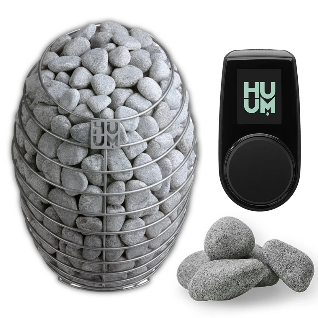 HUUM DROP Electric Sauna Heater 6kW Wall-Mount 122-lb Stone Capacity