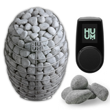 HUUM DROP Electric Sauna Heater 6kW Wall-Mount 122-lb Stone Capacity