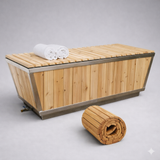 Solid Cedar Cold Plunge Tub – High-Performance Recovery Design