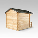Solid Cedar Georgian Cabin Sauna – Custom-Crafted Outdoor Retreat