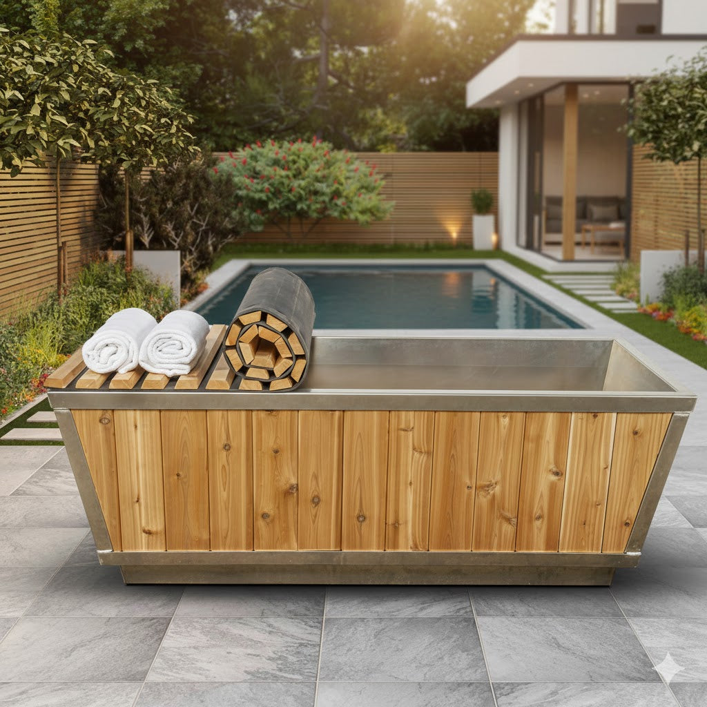 Solid Cedar Cold Plunge Tub – High-Performance Recovery Design