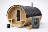 Solid Cedar Barrel Sauna – Traditional Canadian Craftsmanship