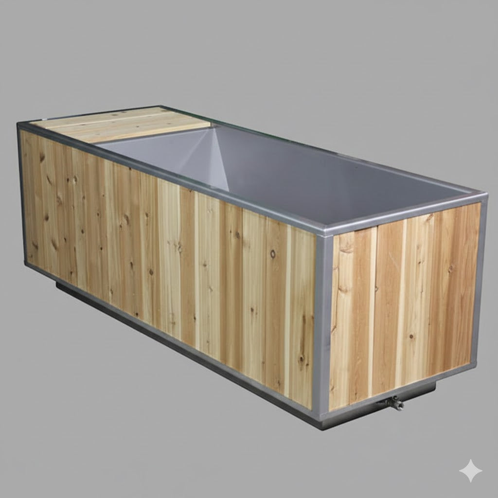 The Flow™ Full Body Cold Plunge – High-End Cedar Ice Bath with Concealed Chiller