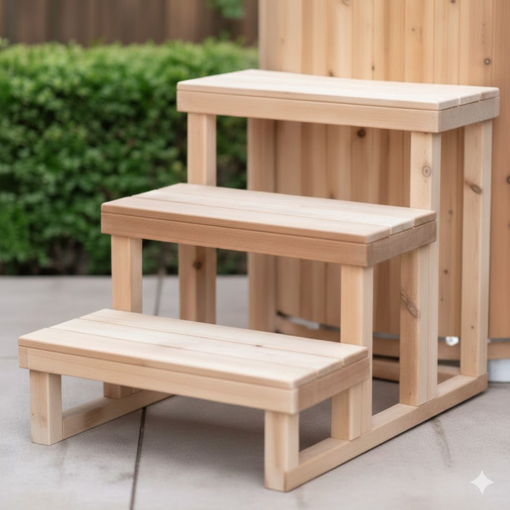 Solid Cedar Cold Plunge Tub – Handcrafted Canadian Cold Therapy