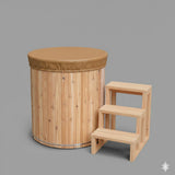 Solid Cedar Cold Plunge Tub – Handcrafted Canadian Cold Therapy
