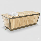 Solid Cedar Cold Plunge Tub – High-Performance Recovery Design