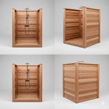 Solid Clear Cedar Outdoor Shower – Handcrafted Spa-Style Rinse Station