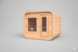 Solid Eastern White Cedar Luna Outdoor Sauna – 2–3 Person Custom Craft